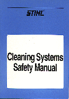 Dmychadla STIHL Cleaning Systems Manuál pro majitele