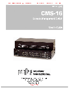 Přepínače Western Telematic WTI NetReach CMS-16 Uživatelský manuál