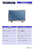 Plazmové televize Technicolor 42 WM 04 ST Uživatelský manuál
